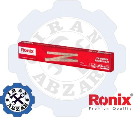 خط کش چوبی تاشو 2 متری رونیکس مدل RH-9715